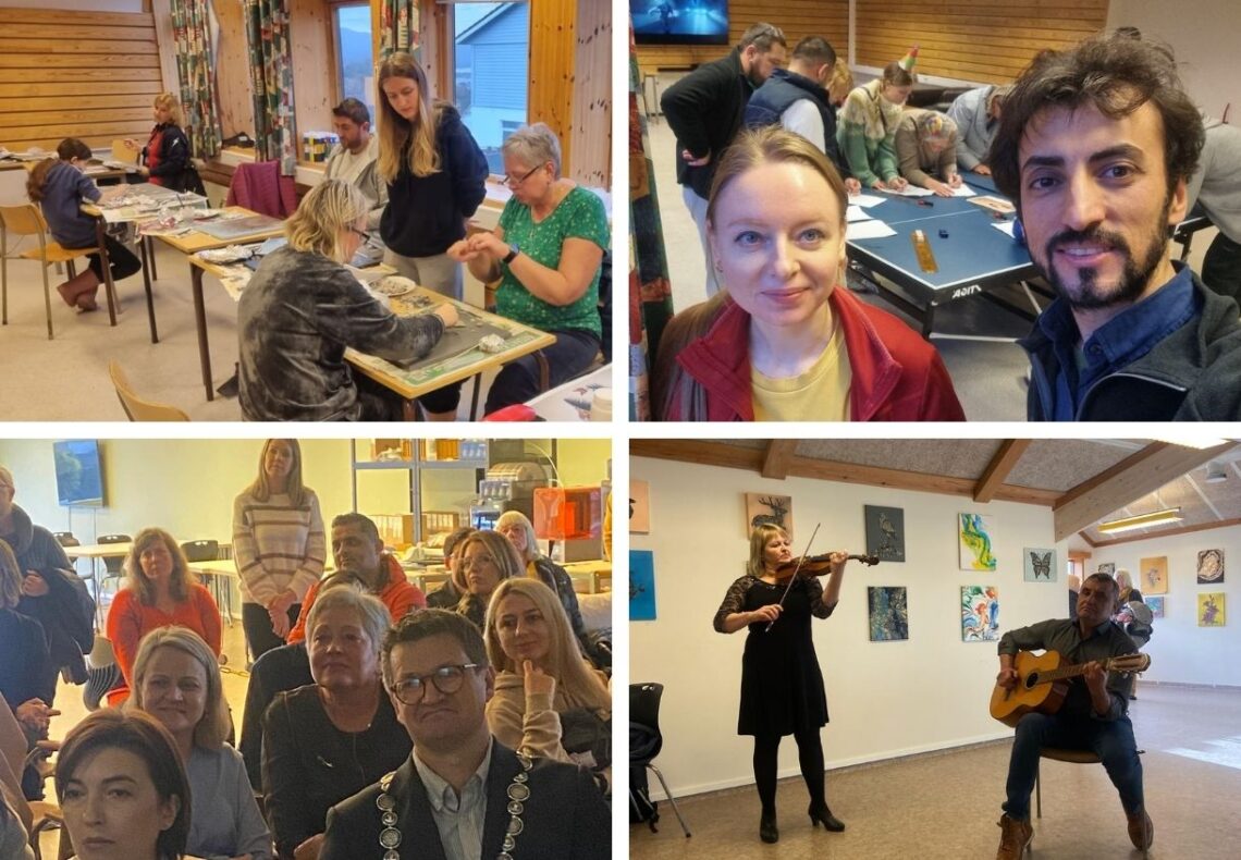 Mülteci gazeteci ve sanatçı Norveç’te workshop düzenlendi