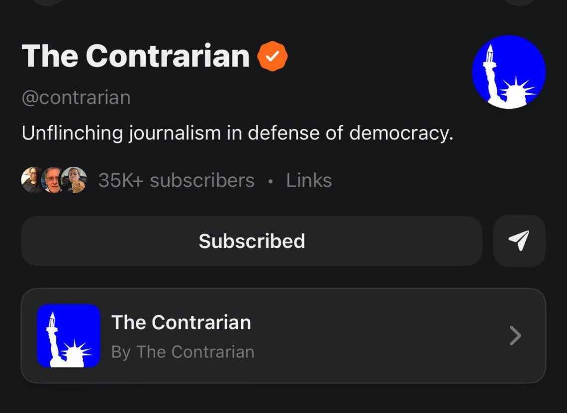 The Contrarian: Neue unabhängige Medienplattform gestartet