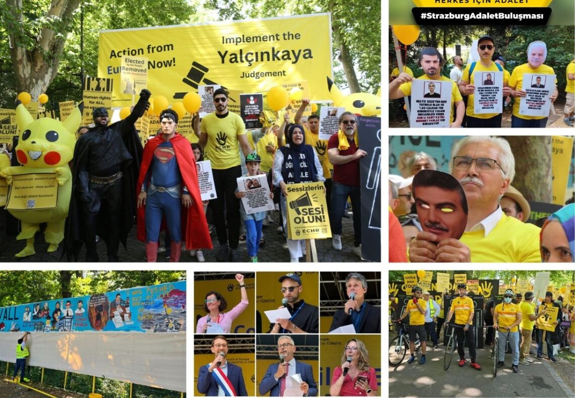 “Protest vor Europarat: Aufruf zur Umsetzung von EGMR-Urteilen gegen die Türkei”