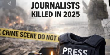 IFJ legt endgültige Bilanz für 2025 vor: 128 getötete Journalistinnen, Journalisten und Medienschaffende